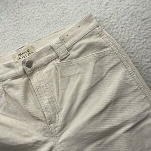Madewell Corduroy Pants Womens 32x29 (Tag 30) Emmet Wide Leg Cream White Baggy